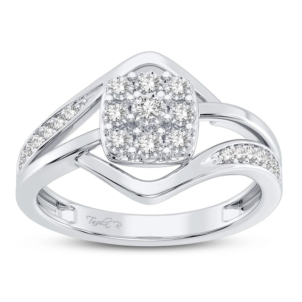 Magnifcnet 10K 0.10CT DIAMOND RING