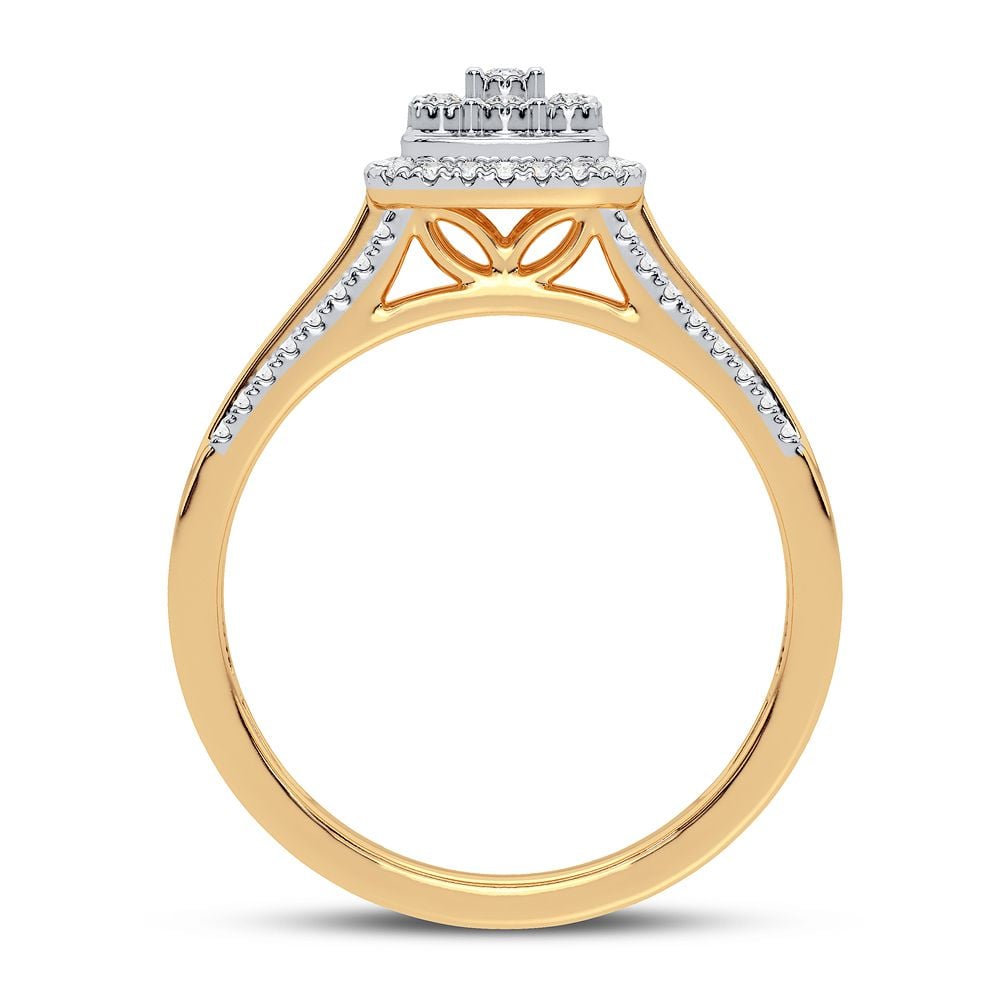 10K 0.17CT DIAMOND RING