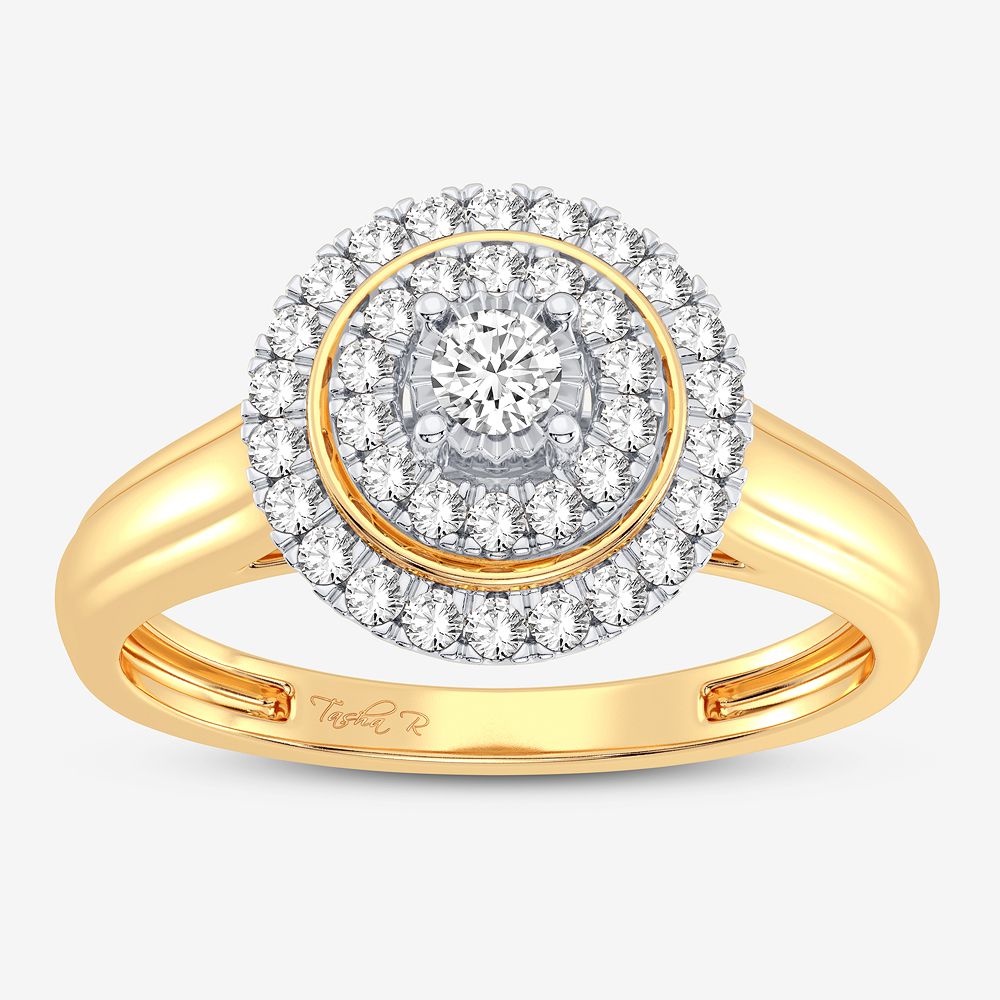 Exquisite 10K 0.25CT DIAMOND RING