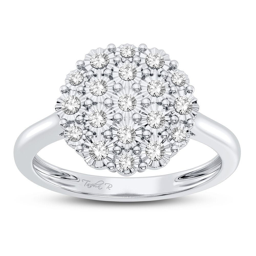 Elegant 10K 0.10CT DIAMOND RING