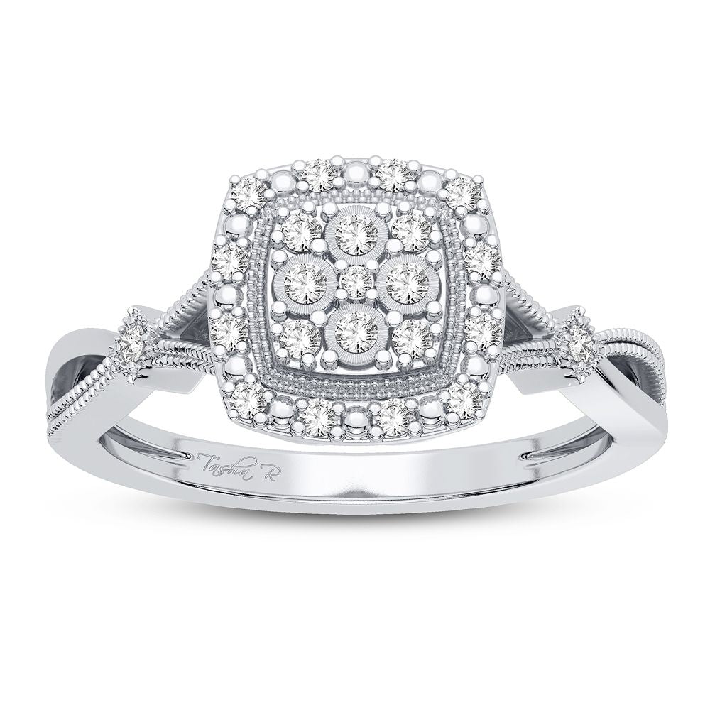 Beautiful 10K 0.13CT DIAMOND RING