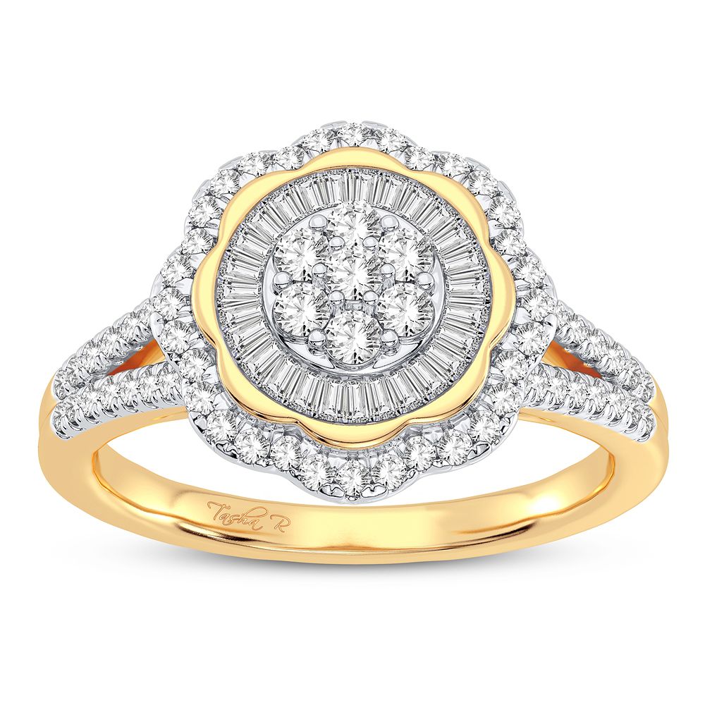 Exquisite 10K 0.50CT DIAMOND RING