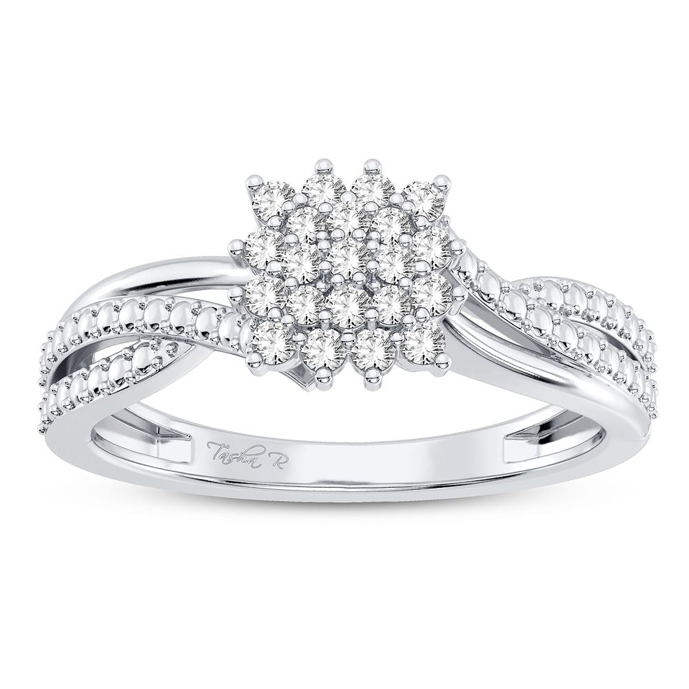 Elegant 10K 0.20CT DIAMOND RING