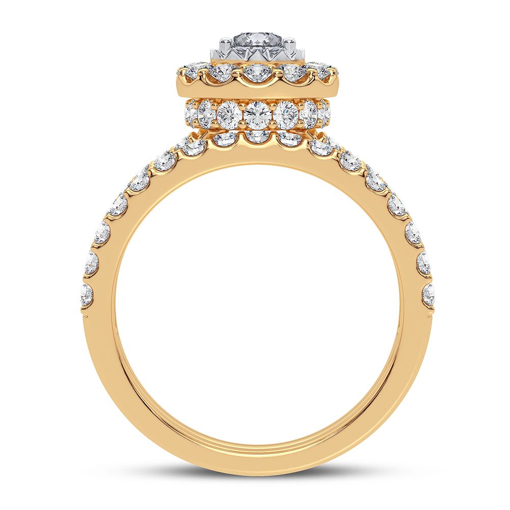 14K 1.50CT DIAMOND BRIDAL RING