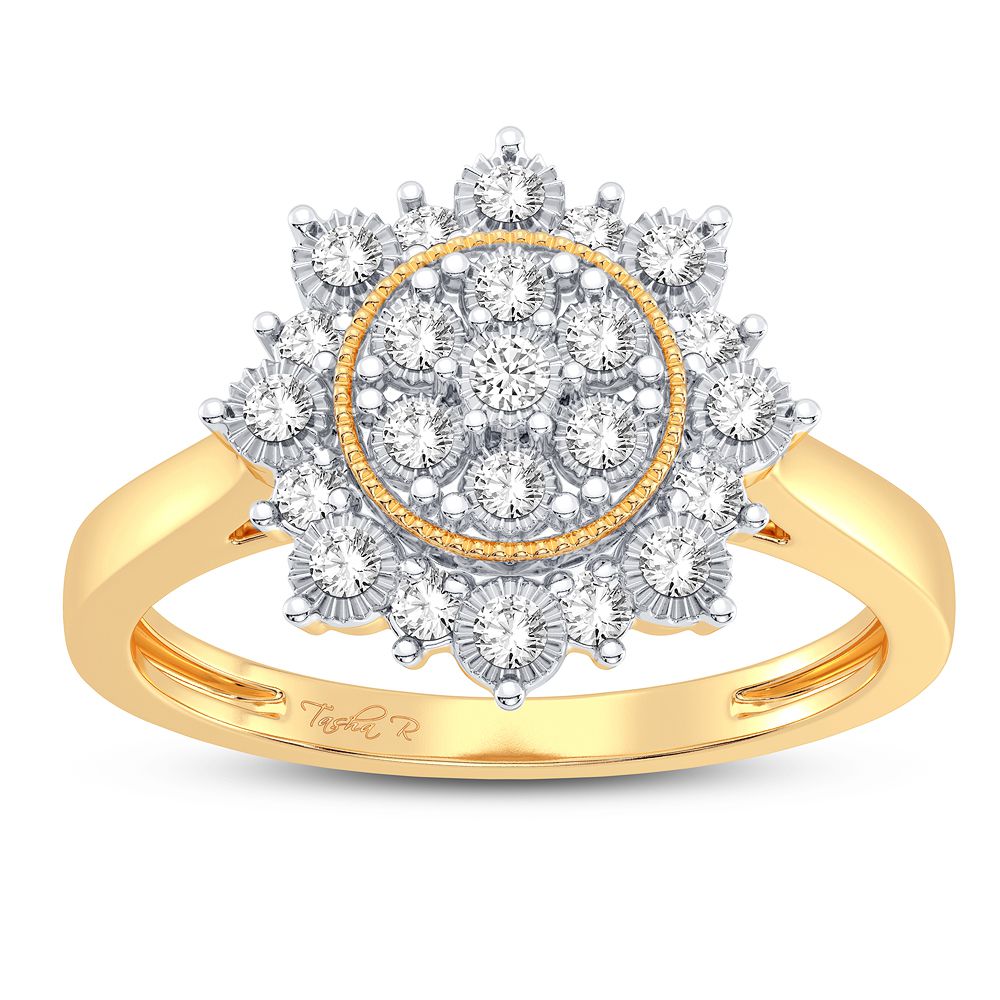 Dazzling 10K 0.20CT DIAMOND RING