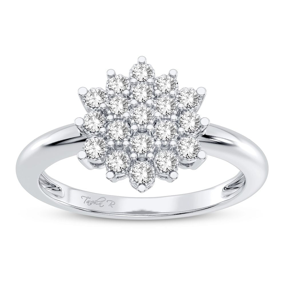 Dazzling 10K 0.16CT DIAMOND RING