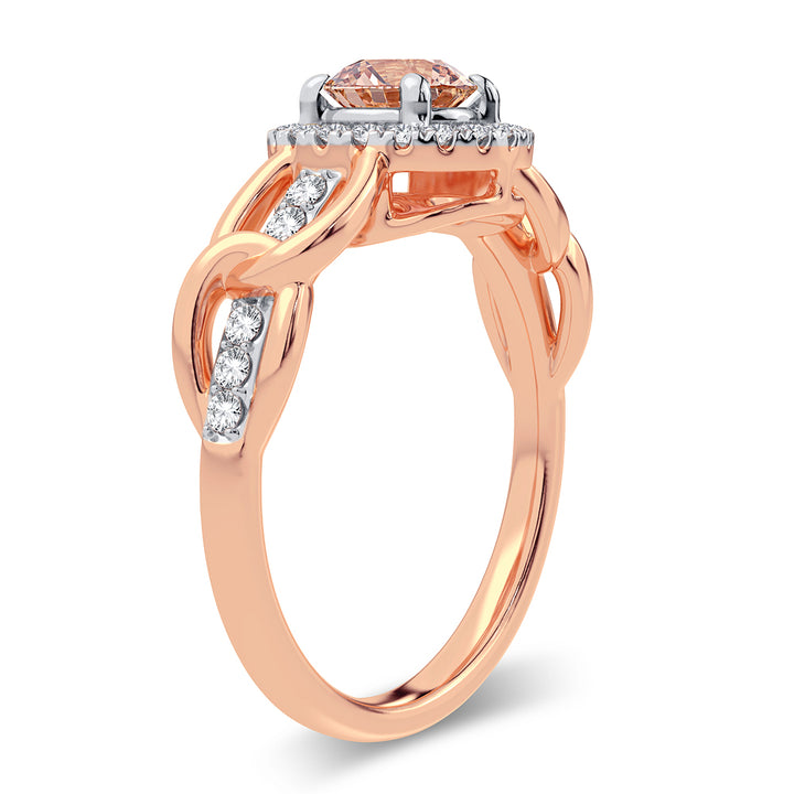 14k 0.20ct Morganite Ring