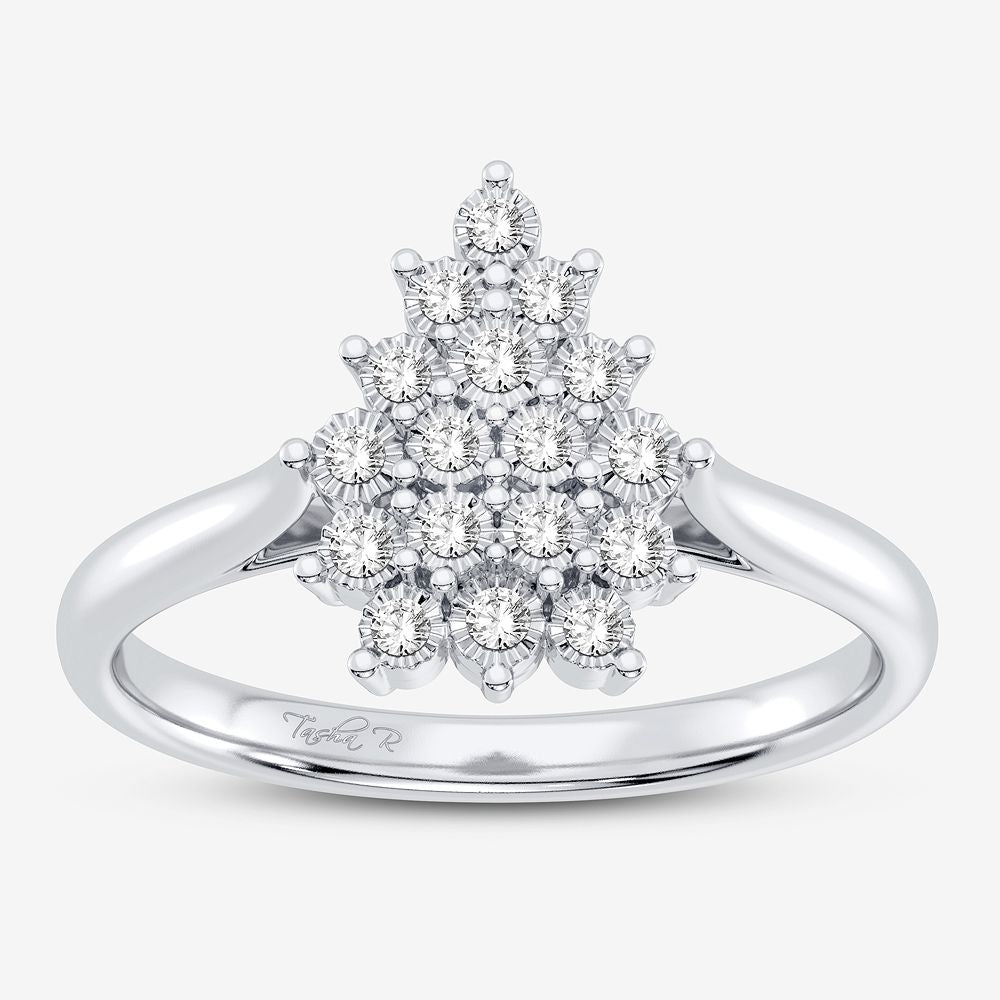 Beautiful 10K 0.07CT DIAMOND RING