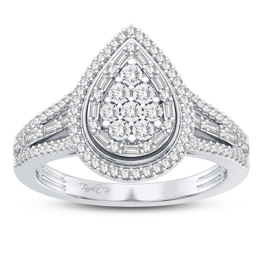 Dazzling 10K 0.33CT DIAMOND RING