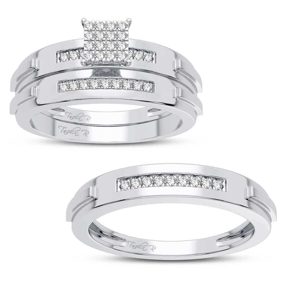 10K 0.20CT DIAMOND TRIO SET