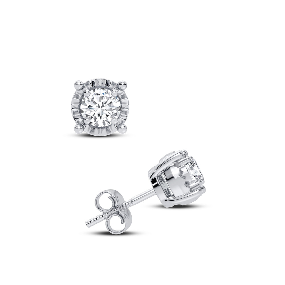 10K 0.10ct Diamond Earring