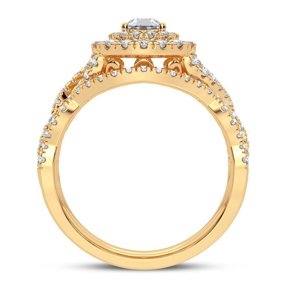 14K 1.03CT Diamond Bridal Ring