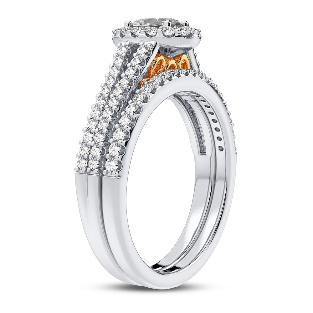 14K 0.90CT Diamond Bridal Ring