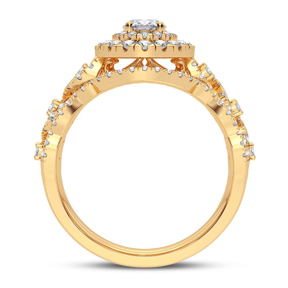 14K 1.00CT Diamond Bridal Ring