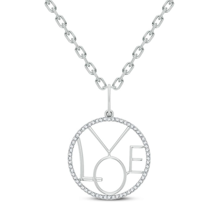 14K 0.15CT Diamond Pendant