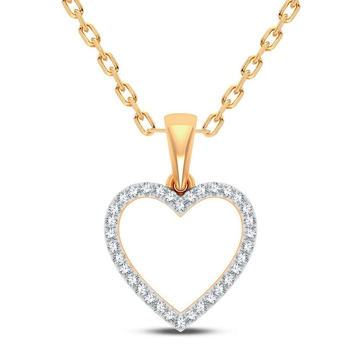 10K 0.10CT DIAMOND PENDANT