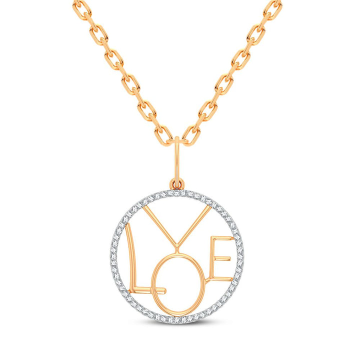 14K 0.15CT DIAMOND PENDANT