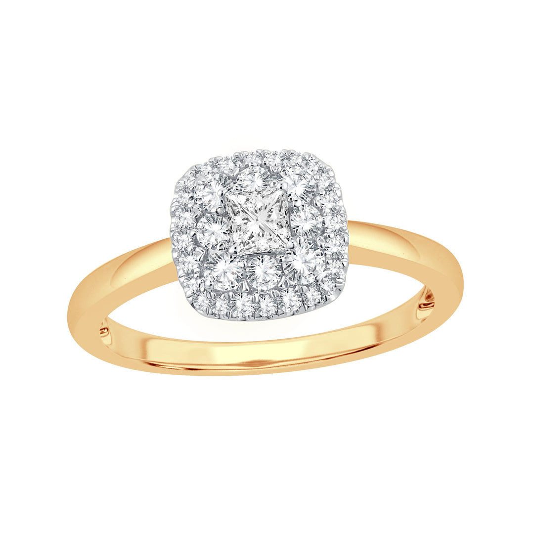 Dazzling 14K 0.49ct Engsgement Ring