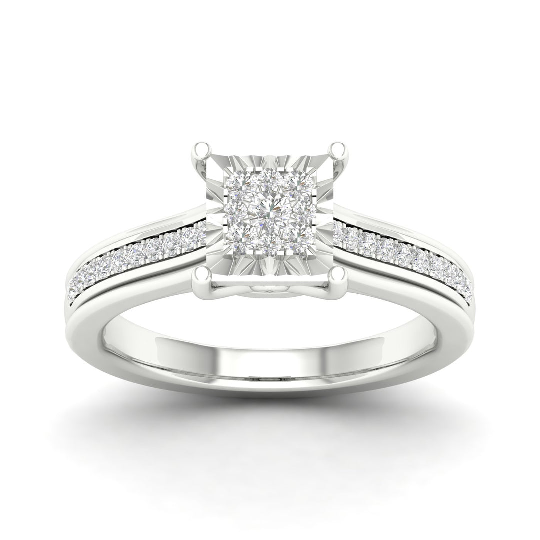 Exquisite 10K 0.25ct Diamond Ring