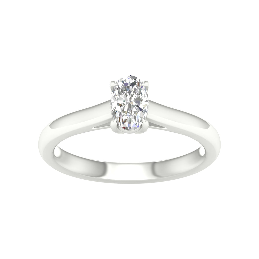14K 0.50CT Certified Lab Grown Diamond Ring ( IGI Certified )
