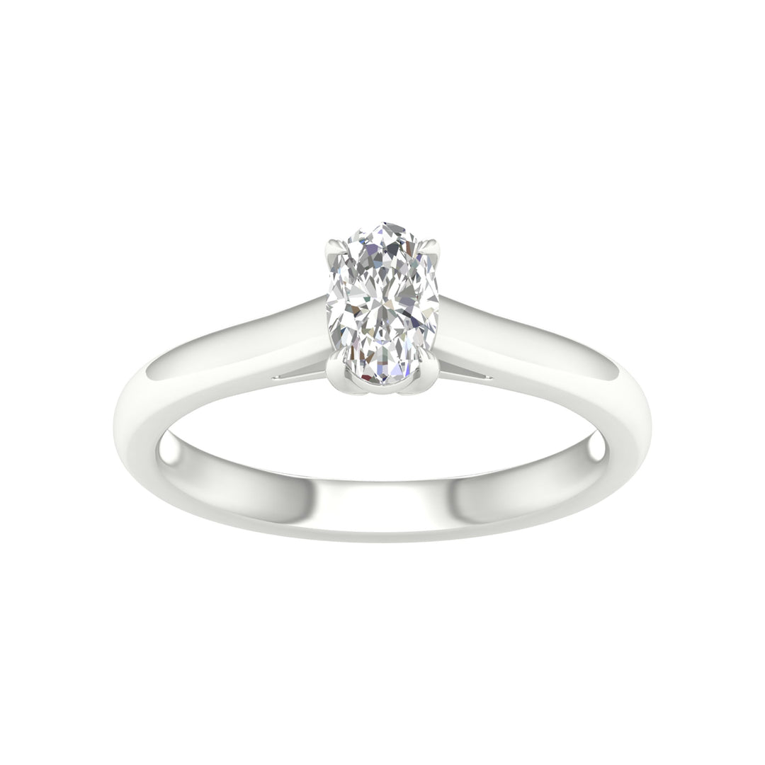14K 0.50CT Certified Lab Grown Diamond Ring ( IGI Certified )
