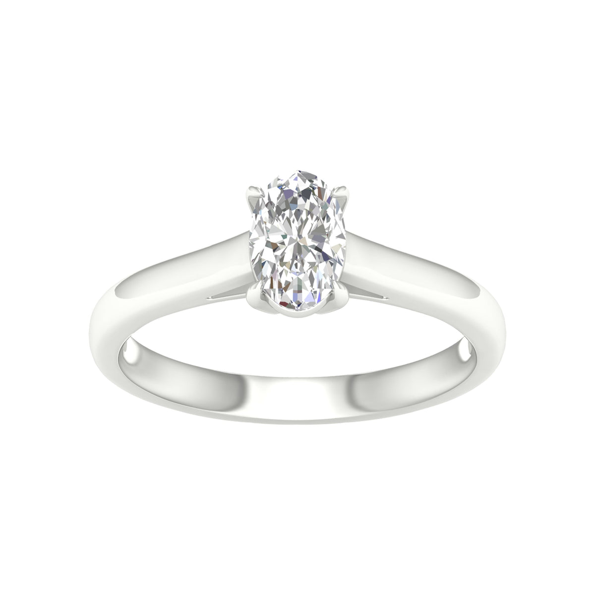 14K 0.75CT Certified Lab Grown Diamond Ring ( IGI Certified )
