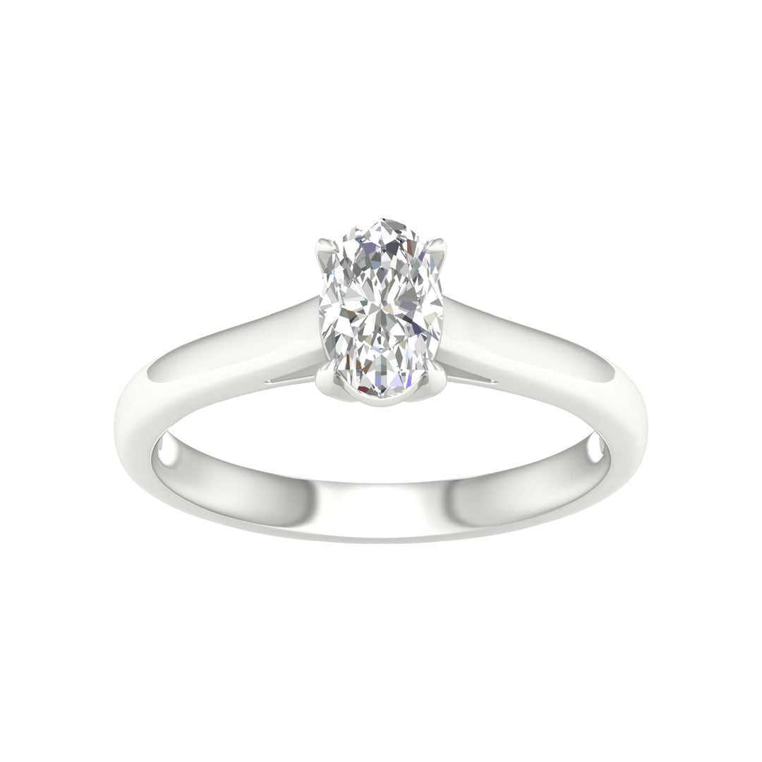 14K 0.75CT Certified Lab Grown Diamond Ring ( IGI Certified )