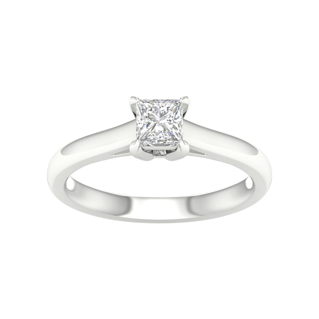 14K 0.50CT Certified Lab Grown Diamond Ring ( IGI Certified )