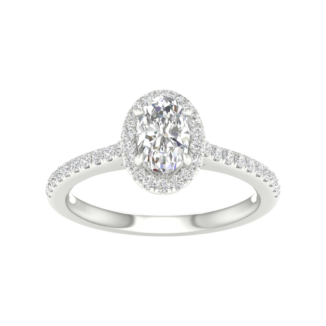 14K 1.00CT  Certified Lab Grown Diamond Ring ( IGI Certified )