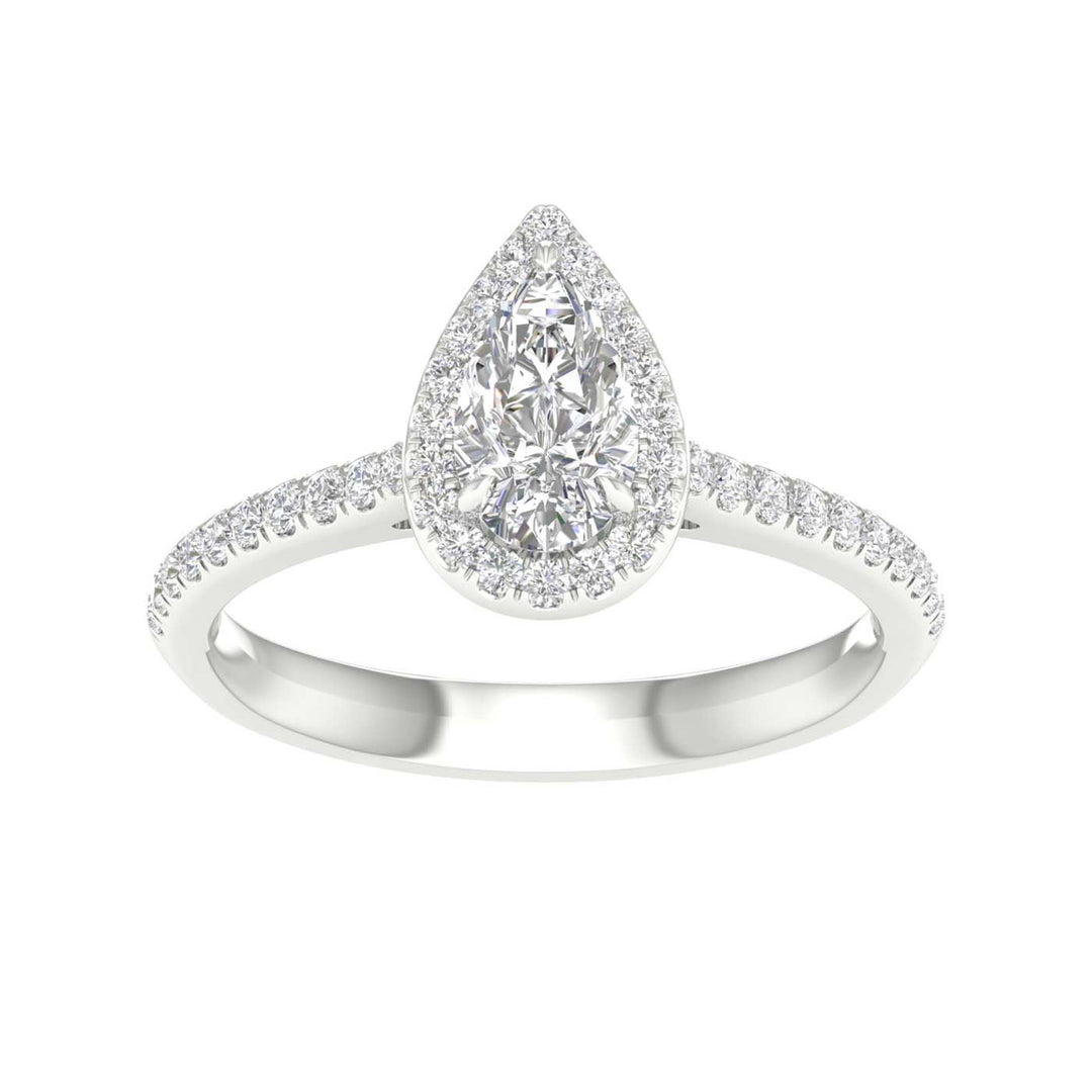 14K 1.00CT Certified Lab Grown Diamond Ring ( IGI Certified )