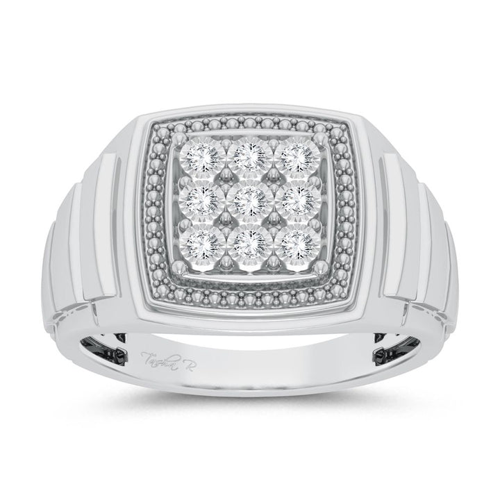 10K 0.20ct Diamond Mens Ring