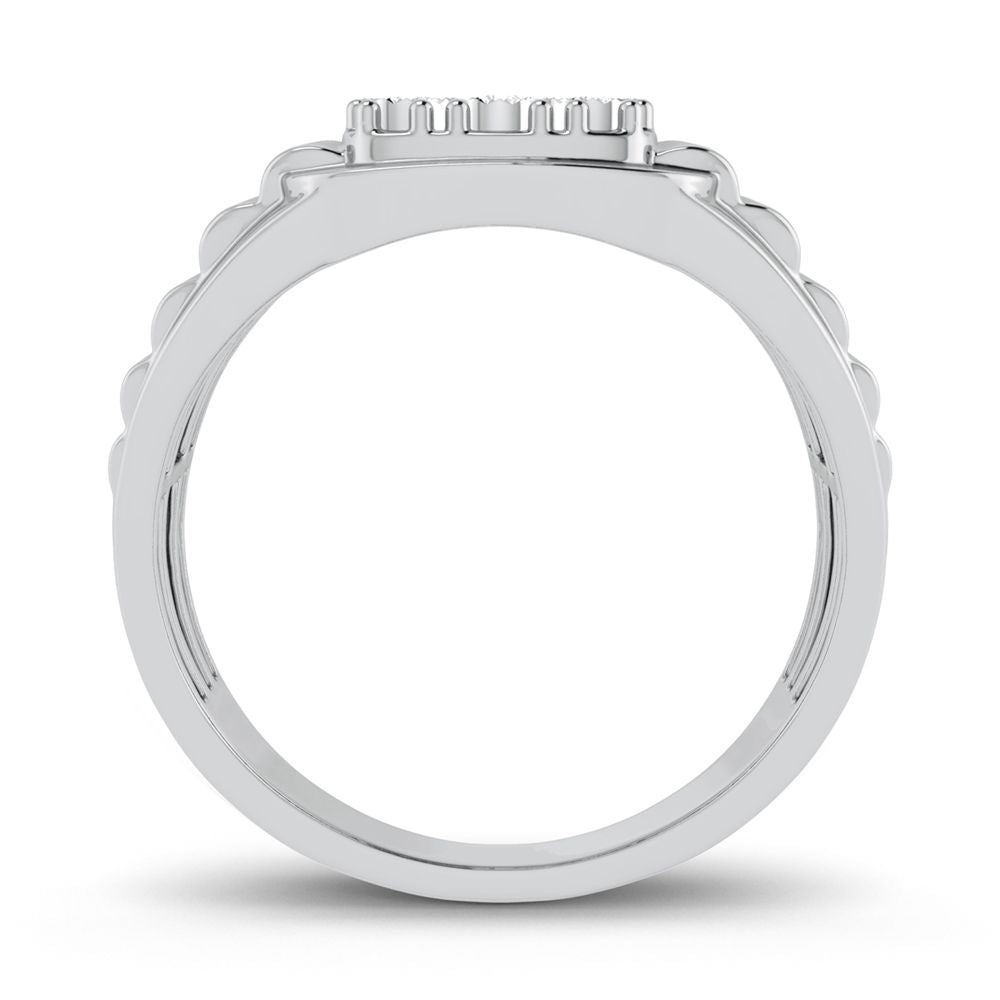 10K 0.15ct Diamond Mens Ring