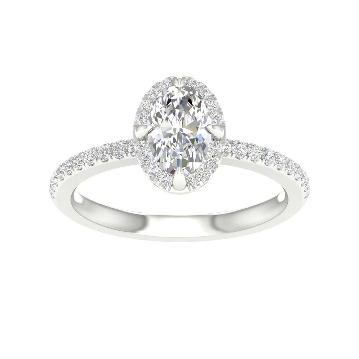 14K 1.25CT Certified Lab Grown Diamond Ring ( IGI Certified )