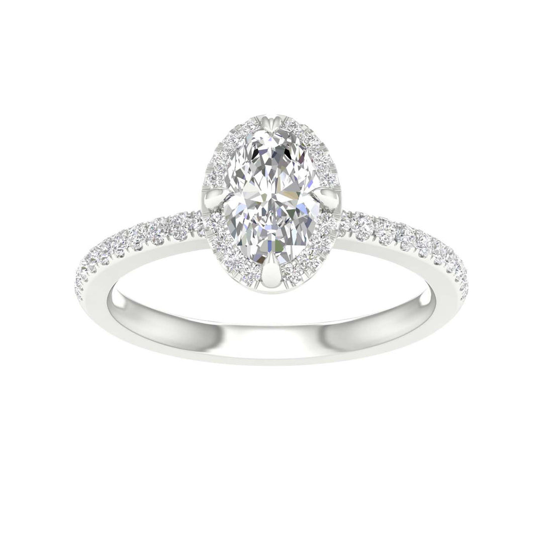 14K 1.25CT Certified Lab Grown Diamond Ring ( IGI Certified )