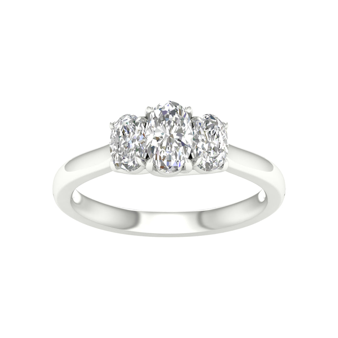 14K 1.00CT Certified Lab Grown Diamond Ring ( IGI Certified )