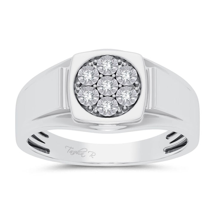 10K 0.13ct Diamond Mens Ring
