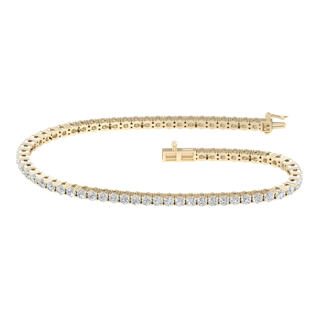 14K 4.00CT  Certified Lab Grown Diamond Bracelet ( IGI Certified )