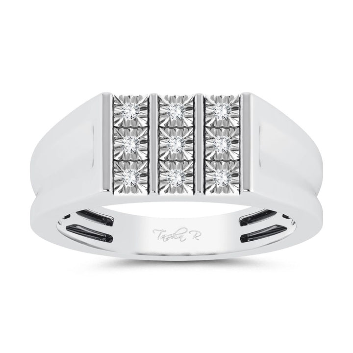 10K 0.15ct Diamond Mens Ring