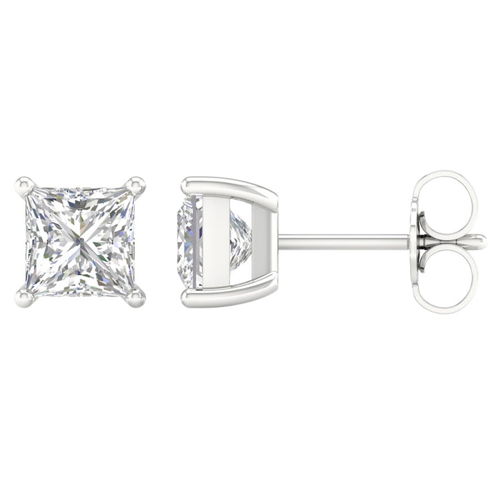 14K 2.00CT Certified Lab Grown Diamond Earrings ( IGI Certified )