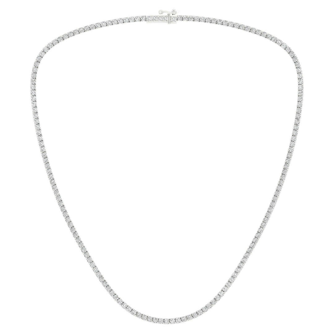 14K 7.00CT Certified Lab Grown Diamond Necklace ( IGI Certified )