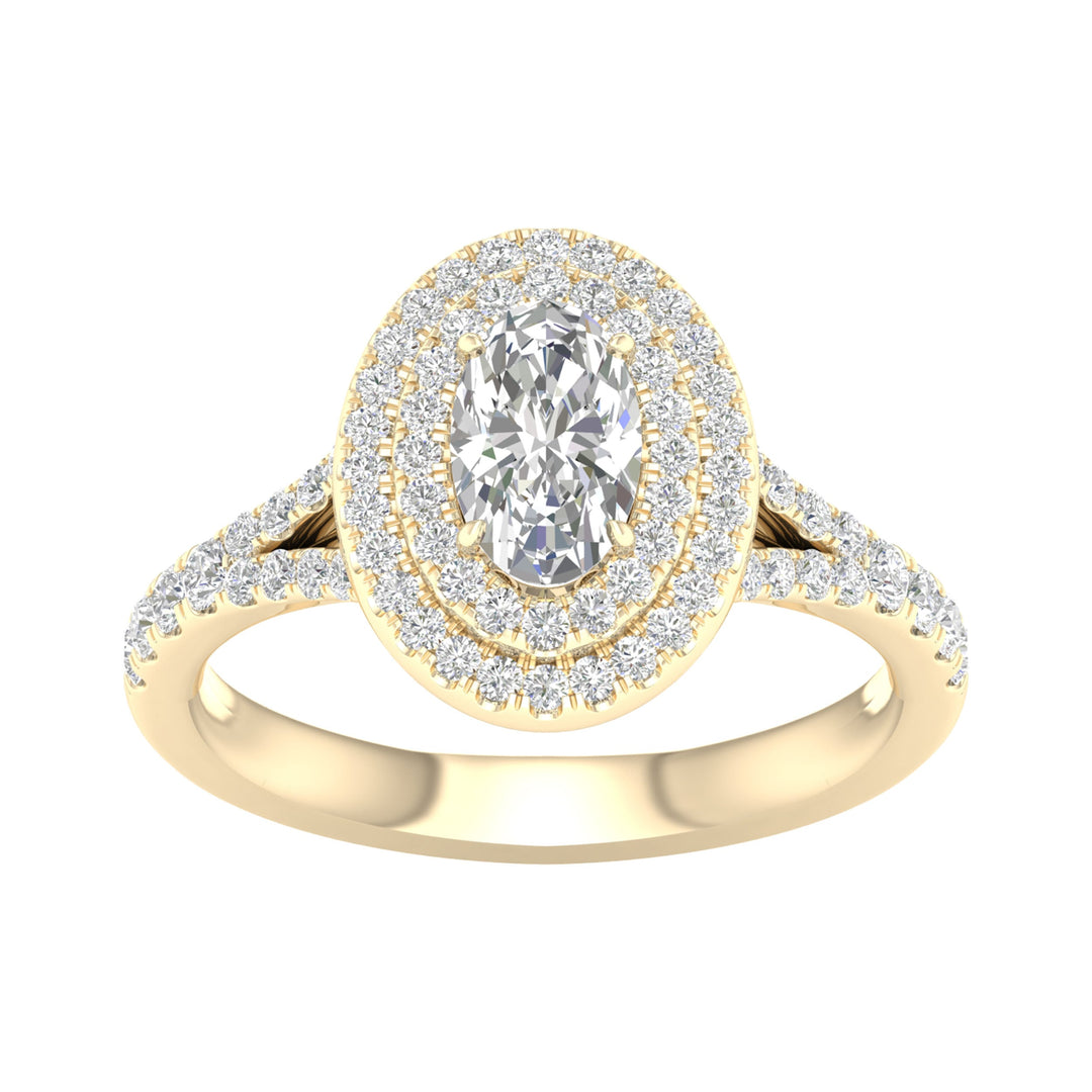 14K 1.50CT Certified Lab Grown Diamond Ring ( IGI Certified )
