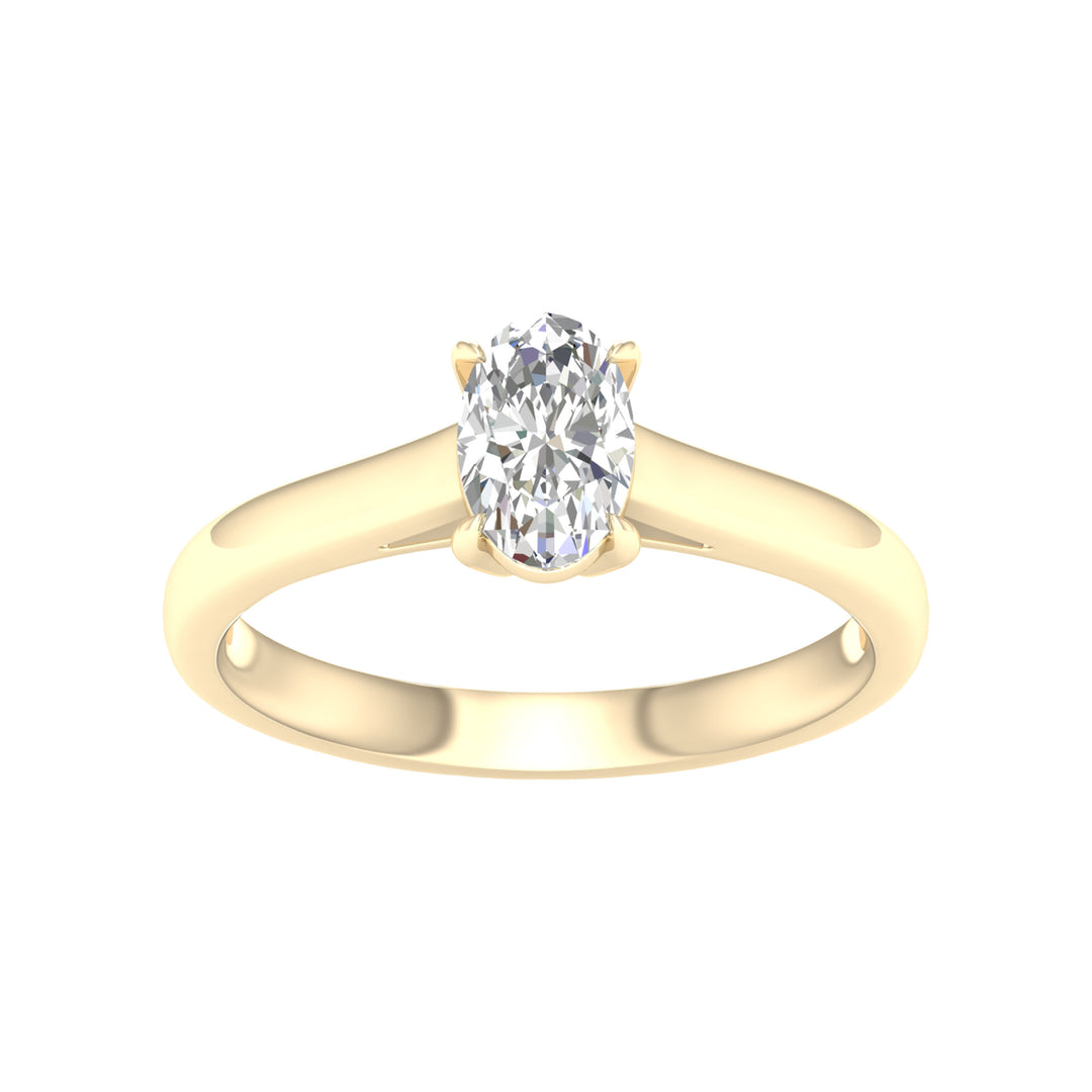 14K 0.75CT Certified Lab Grown Diamond Ring ( IGI Certified )