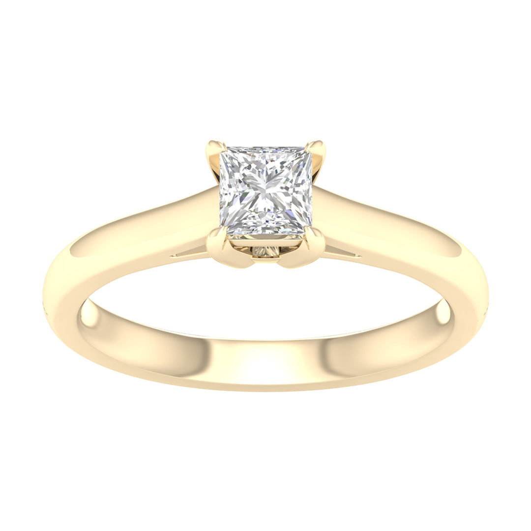 14K 0.50CT Certified Lab Grown Diamond Ring ( IGI Certified )