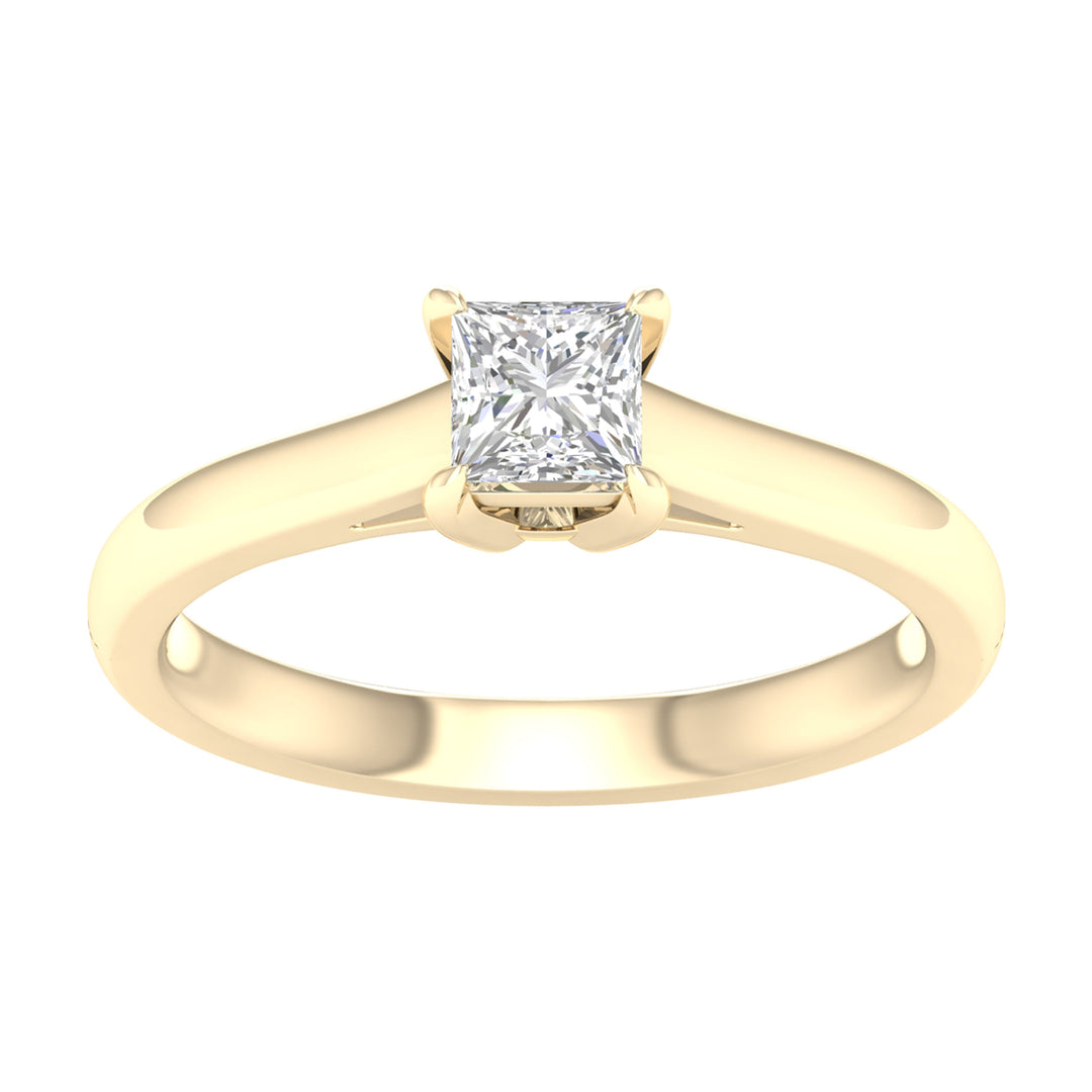 14K 0.50CT Certified Lab Grown Diamond Ring ( IGI Certified )