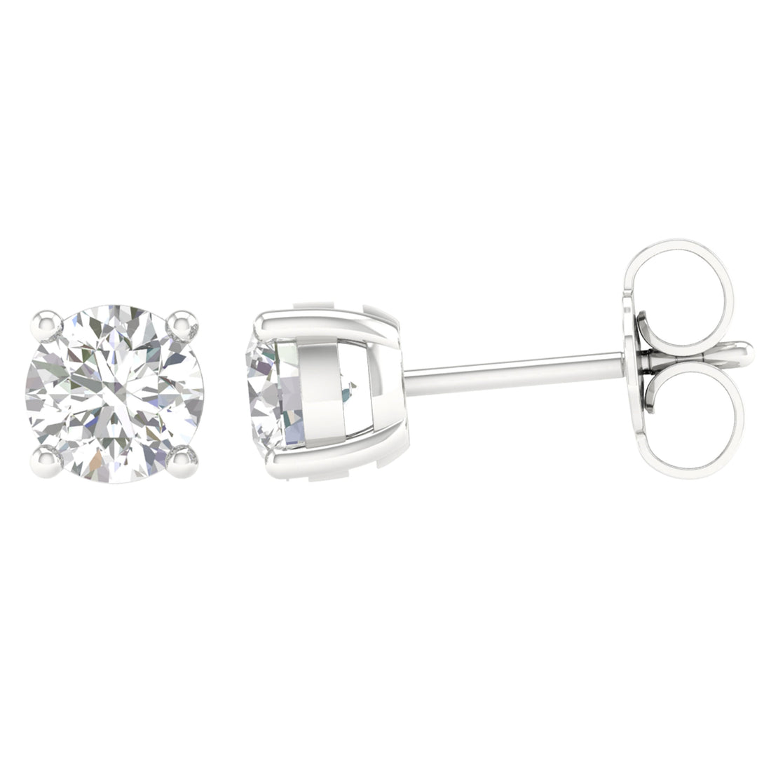 14K 1.00CT Certified Lab Grown Diamond Earring ( IGI Certified )