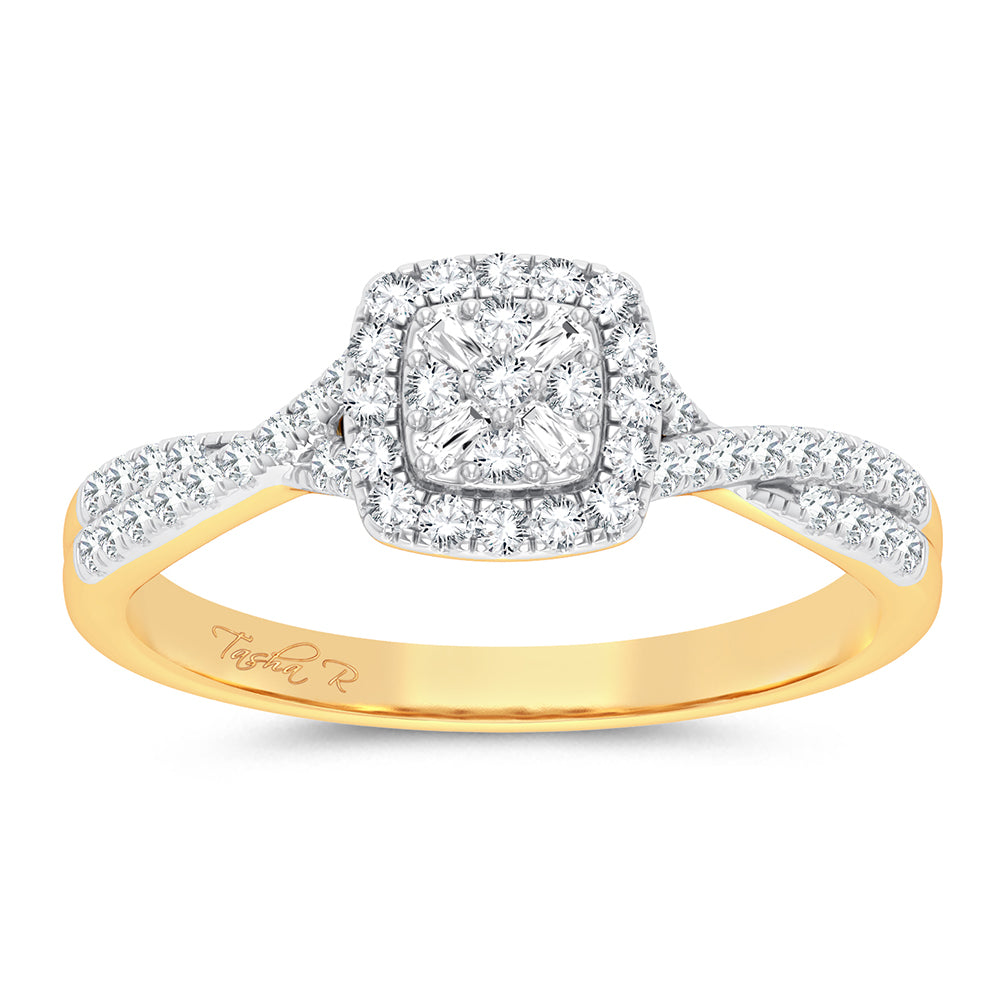 10K 0.25CT DIAMOND RING