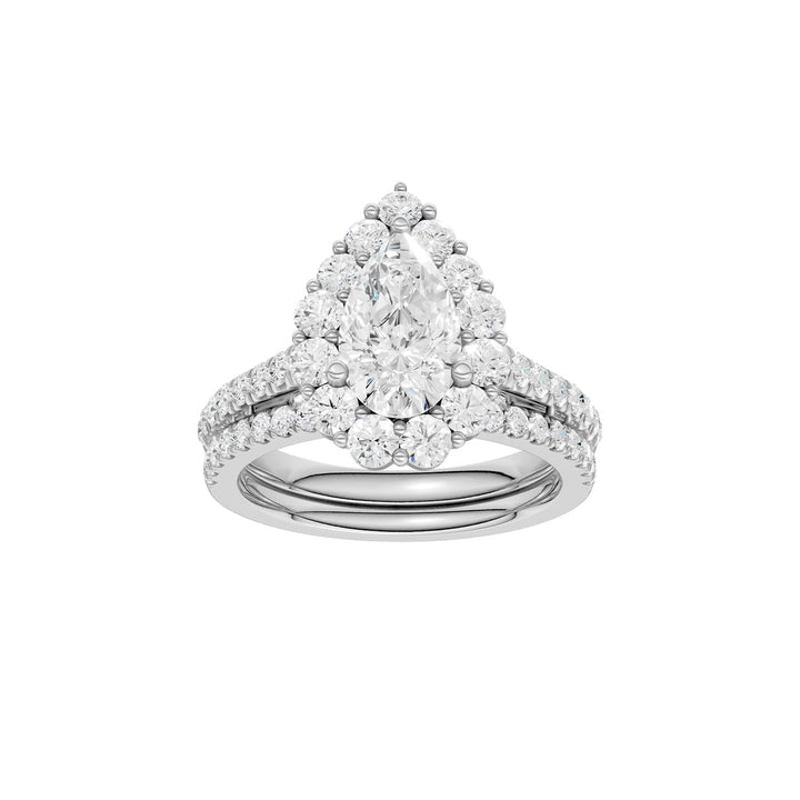 14K 2.50CT Certified Lab Grown Diamond Bridal Set