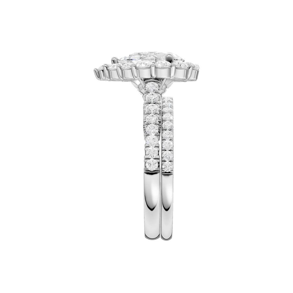 14K 2.50CT Certified Lab Grown Diamond Bridal Set