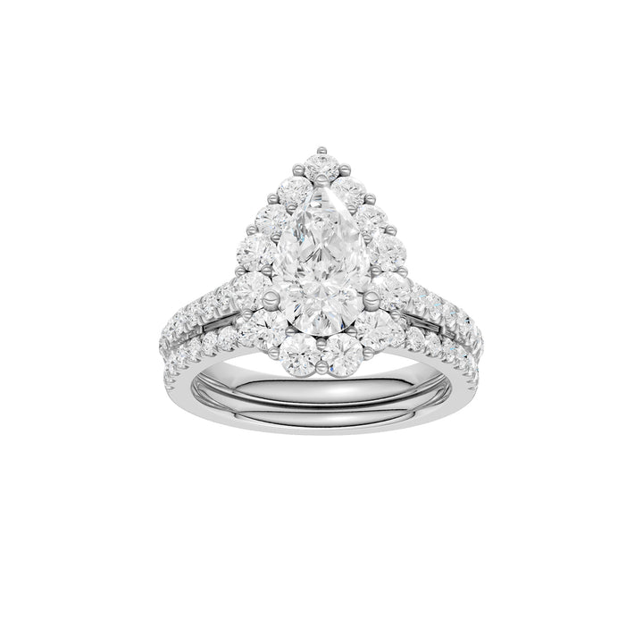 14K 2.50CT Certified Lab Grown Diamond Bridal Set