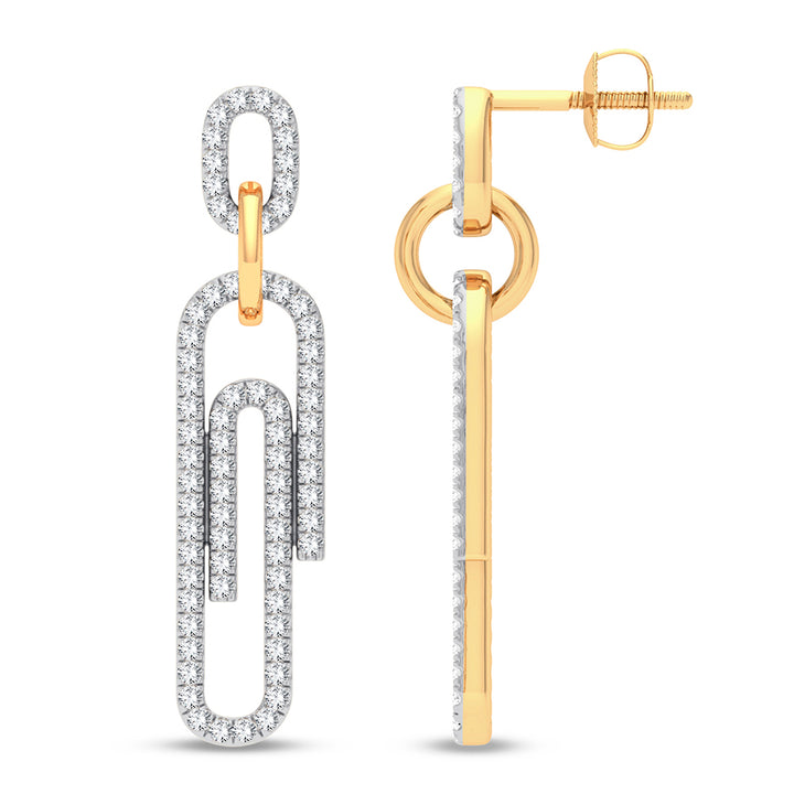 14K 0.33CT DIAMOND EARRING